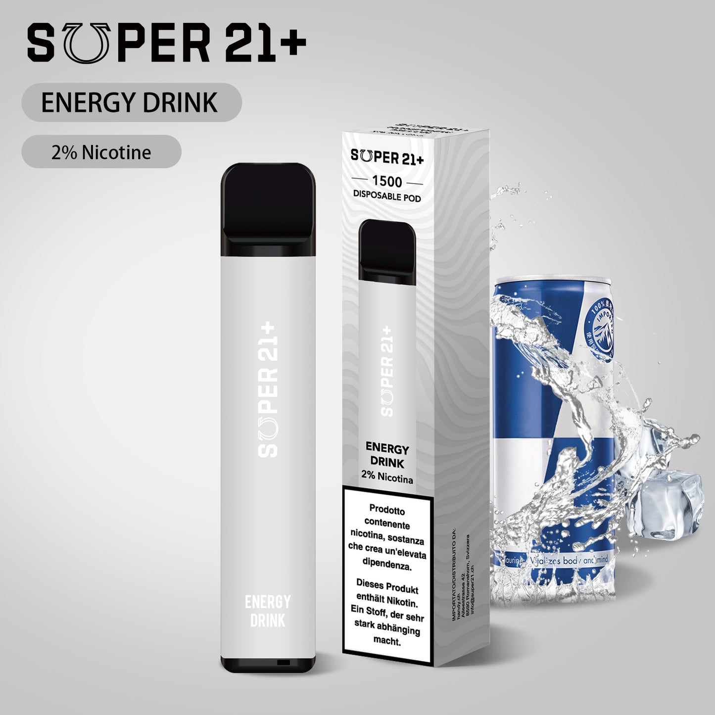Super 21+ 1500 Energy Drink (2%)