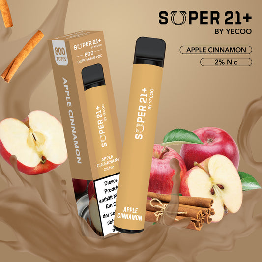 Super21+ 800 Apple Cinnamon (2% Nic)