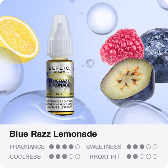 Elfbar Elfliq Blue Razz Lemonade 10ml Nikotin Salz Liquid (20mg)