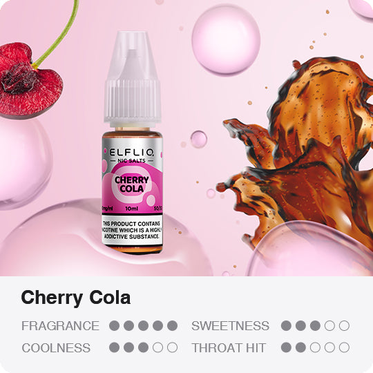 Elfbar Elfliq Cherry-Cola 10ml Nikotin Salz Liquid (10mg)