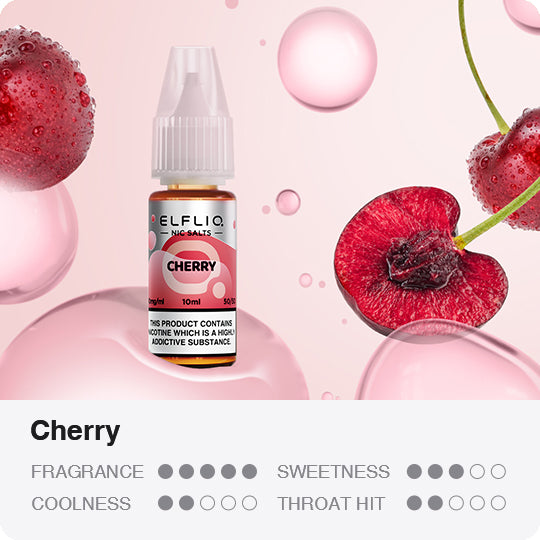 Elf Bar Elfliq Cherry 10ml Nikotin Salz Liquid (20mg)