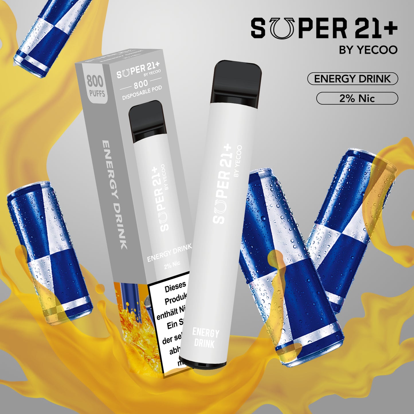 Super21+ 800 Red Bull (2% Nic)
