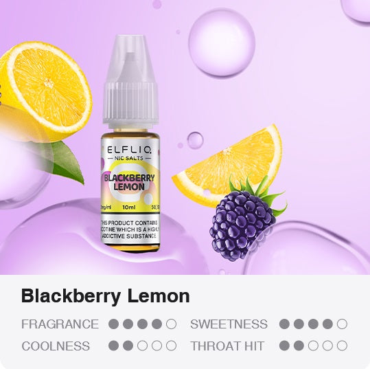 Elfbar Elfliq Blackberry Lemon 10ml Nikotin Salz Liquid (10mg)