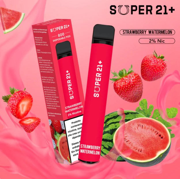 Super21+ 800 Strawberry Watermelon (2% Nic)