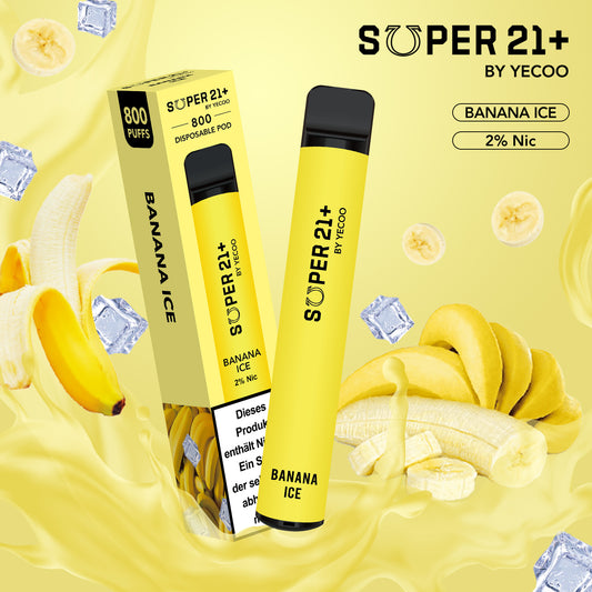 Super21+ 800 Banana Ice (2% Nic)