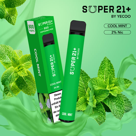 Super21+ 800 Cool Mint (2% Nic)