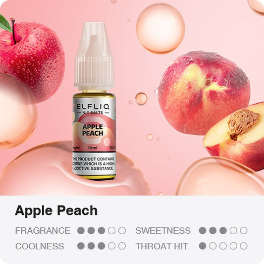 Elf Bar Elfliq Apple Peach 10ml Nikotin Salz Liquid (20mg)