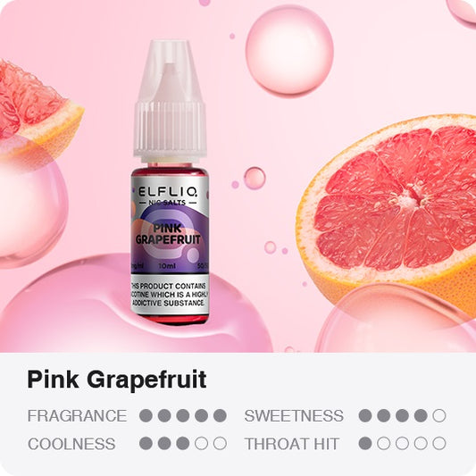 Elf Bar Elfliq Pink Grapefruit 10ml Nikotin Salz Liquid (10mg)