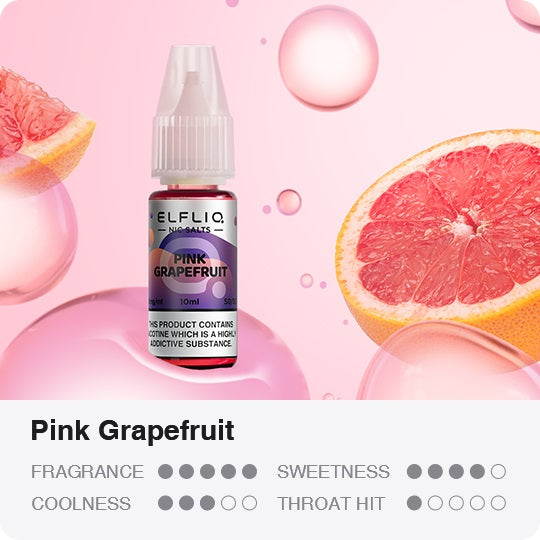 Elf Bar Elfliq Pink Grapefruit 10ml Nikotin Salz Liquid (20mg)