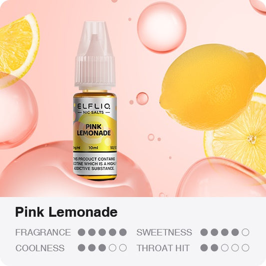 Elf Bar Elfliq Pink Lemonade 10ml Nikotin Salz Liquid (10mg)