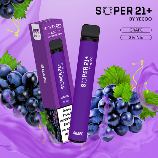 Super21+ 800 Grape (2% Nic)