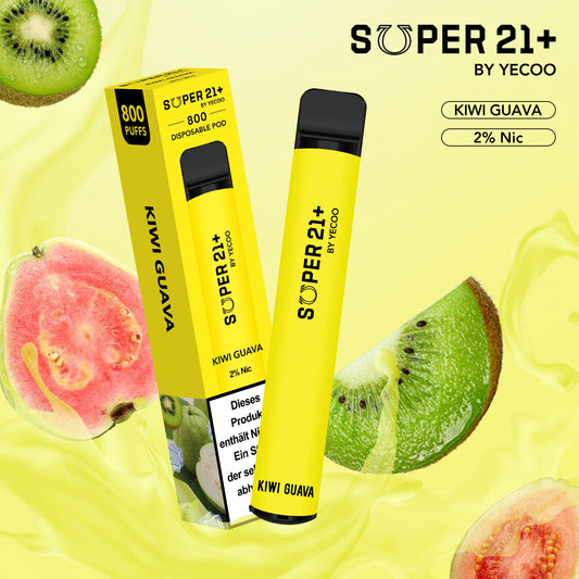 Super21+ 800 Kiwi Guava (2% Nic)