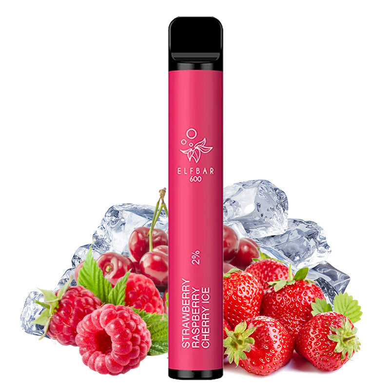 Elf Bar 600 Strawberry Raspberry Cherry Ice (2% Nic)