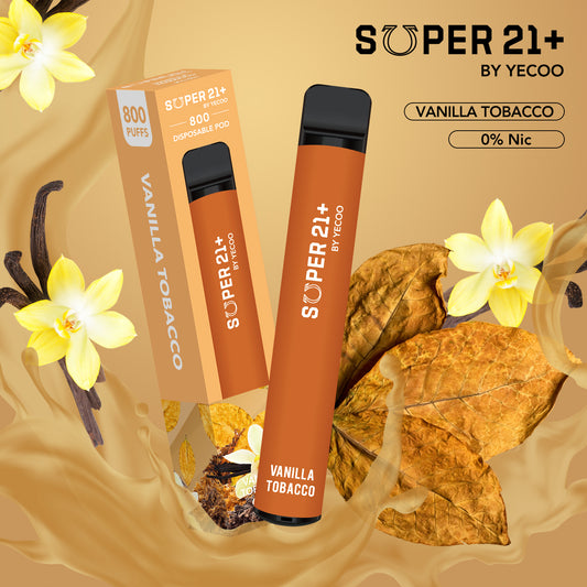 Super21+ 800 Vanilla Tobacco (Ohne Nikotin)