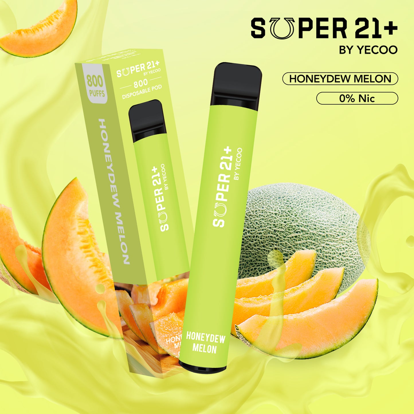 Super21+ 800 Honeydew Melon (ohne Nikotin)