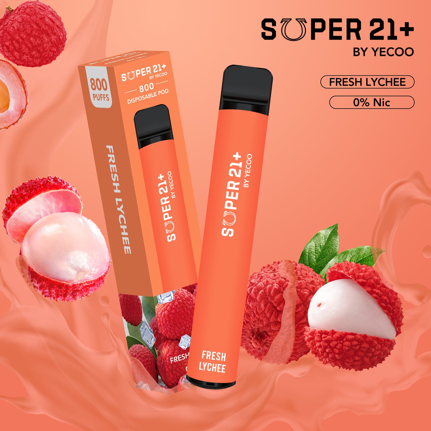 Super21+ 800 Fresh Lychee (Ohne Nikotin)