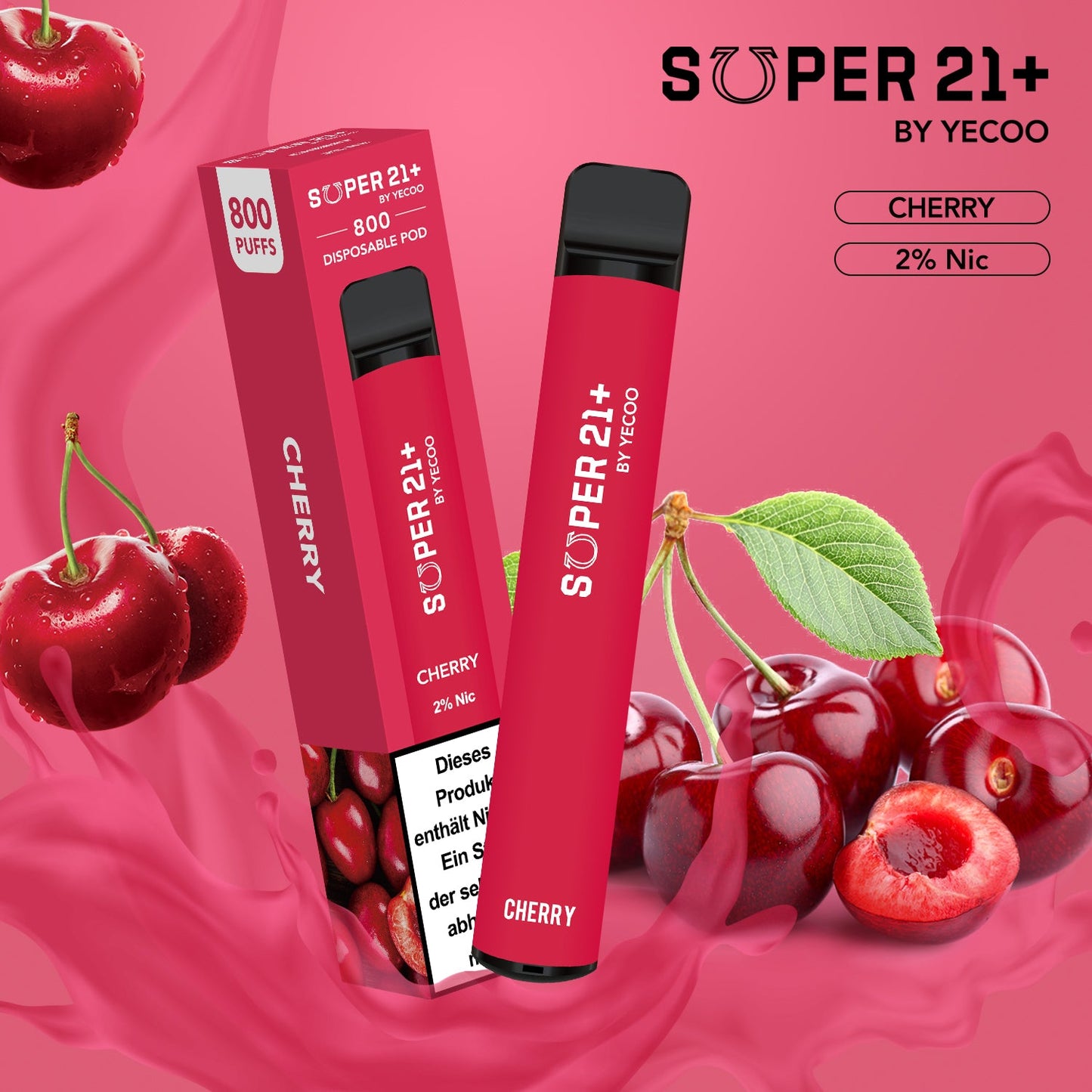 Super21+ 800 Cherry (2% Nic)