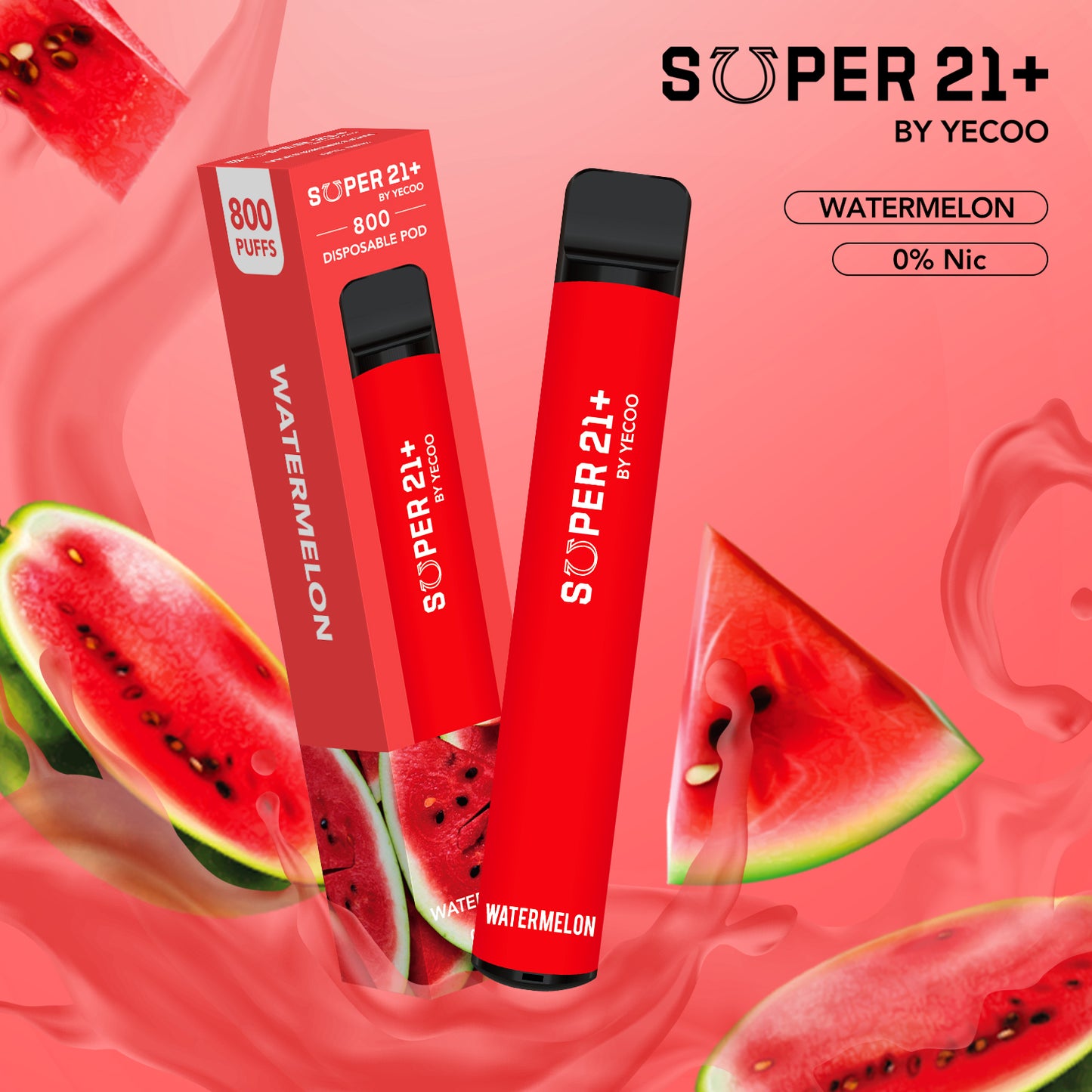 Super21+ 800 Watermelon (Ohne Nikotin)