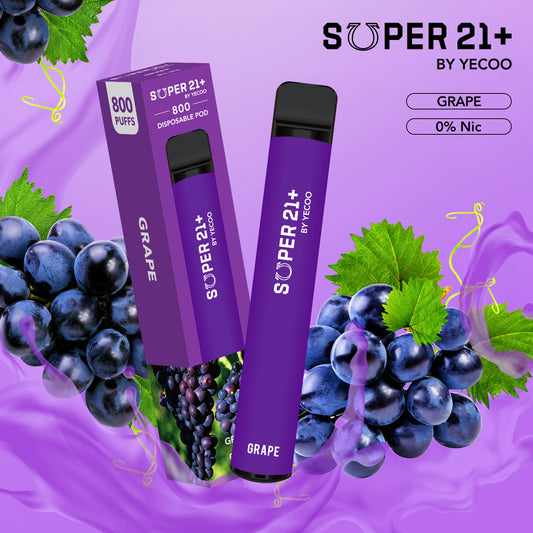 Super21+ 800 Grape (ohne Nikotin)