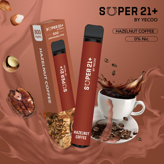 Super21+ 800 Hazelnut Coffee (ohne Nikotin)